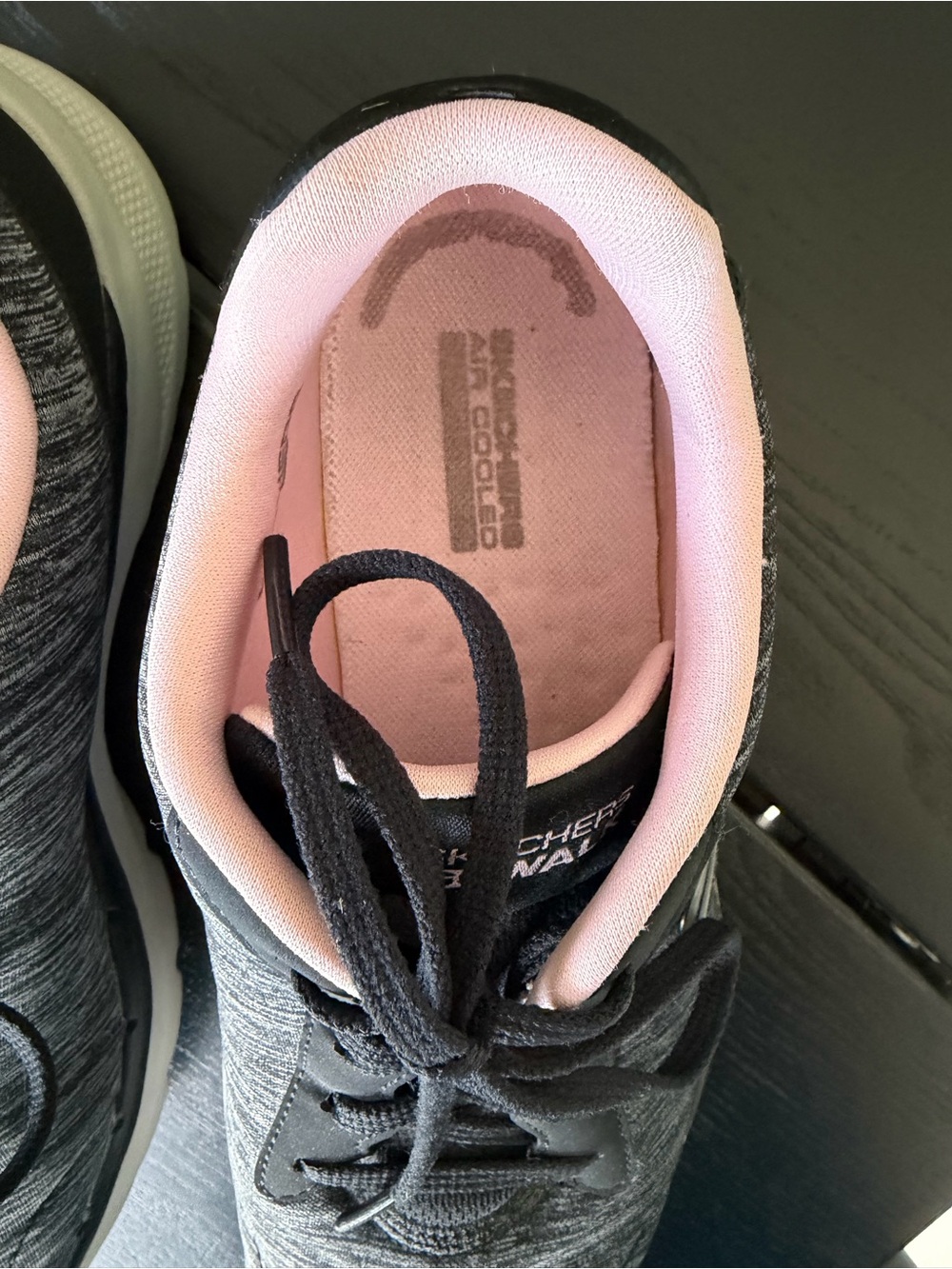 Skechers GOwalk Hyper Pillars Women’s Walking Shoes Black Gray Pink Size 8 - Picture 3 of 9